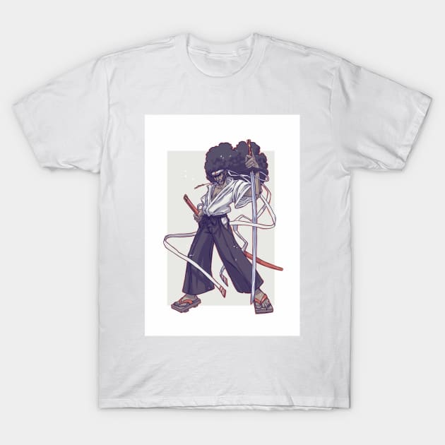 [dracotober 20] Afro Samurai T-Shirt by dracoimagem